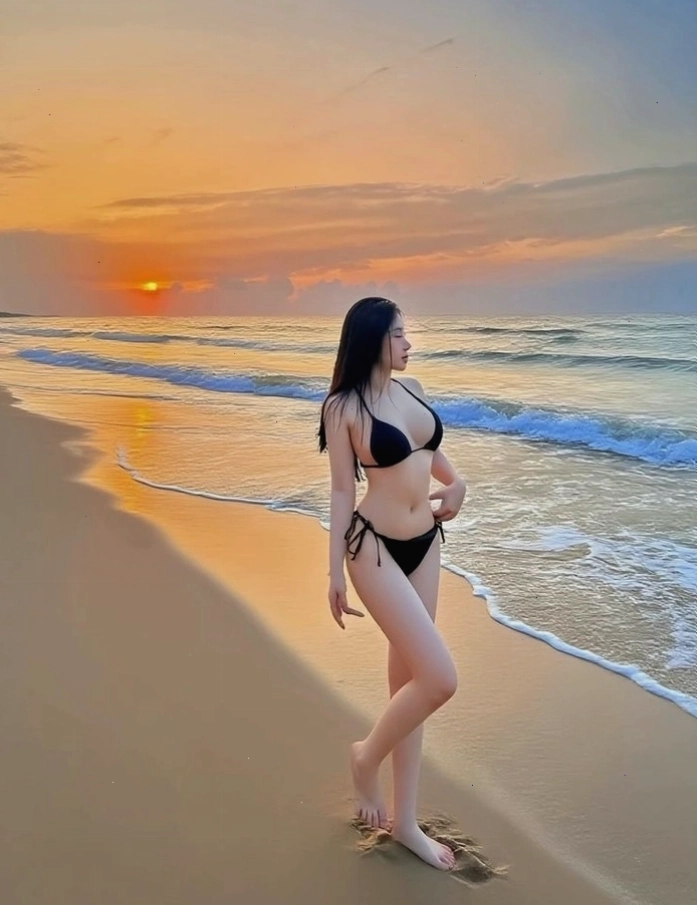 Ảnh gái xinh chụp dáng với biểu cảm cute dễ thương