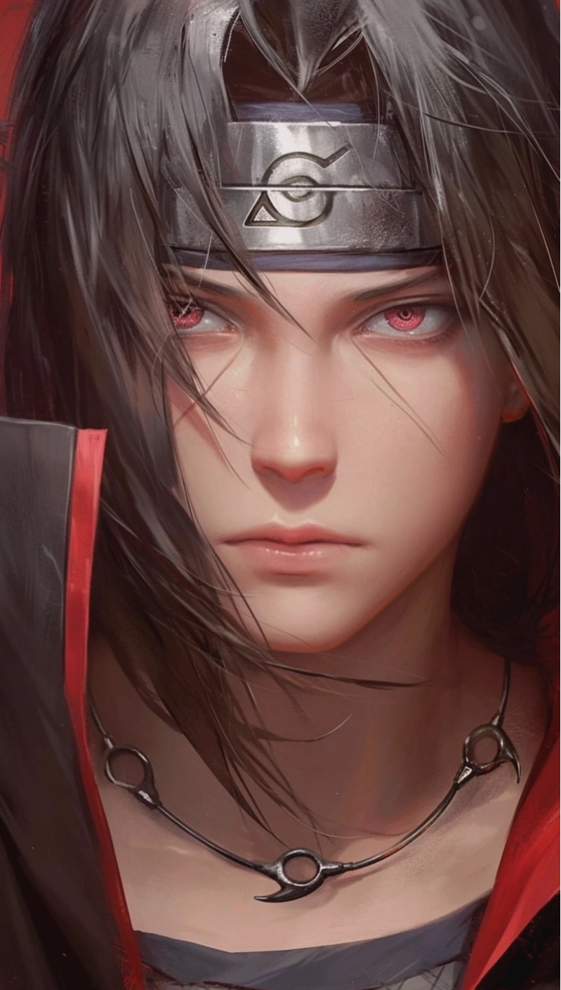 Ảnh Itachi Uchiha nhìn nghiêng đầy suy tư