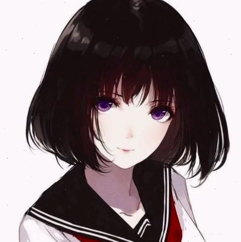Anime nữ trắng đen biểu cảm tâm trạng