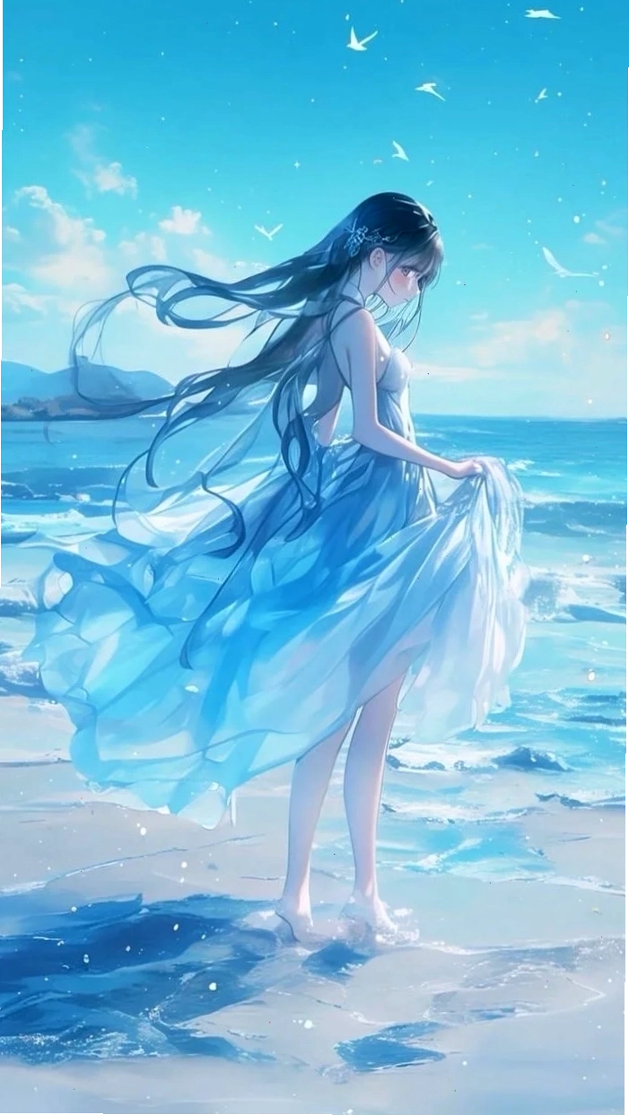 Avatar anime cô gái với trang phục lấy cảm hứng từ thiên nhiên, màu xanh lá làm chủ đạo