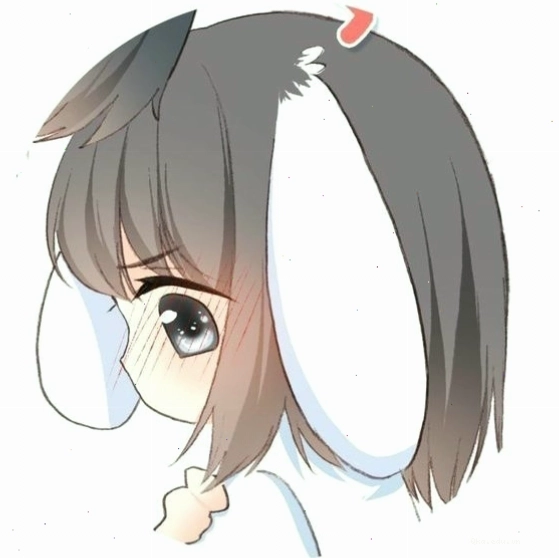 Avatar anime nữ chibi dễ thương với hiệu ứng lấp lánh