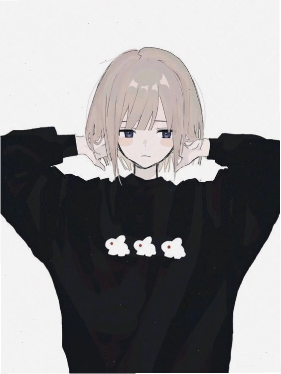Avatar anime nữ tóc ngắn dễ thương