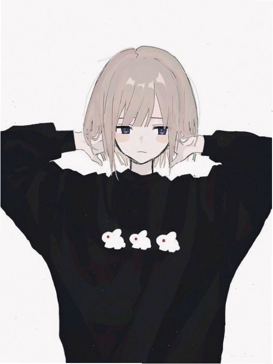 Avatar anime nữ tóc ngắn với ánh sáng lung linh