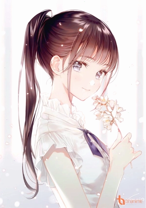 Avatar anime nữ với tông màu pastel nhẹ nhàng