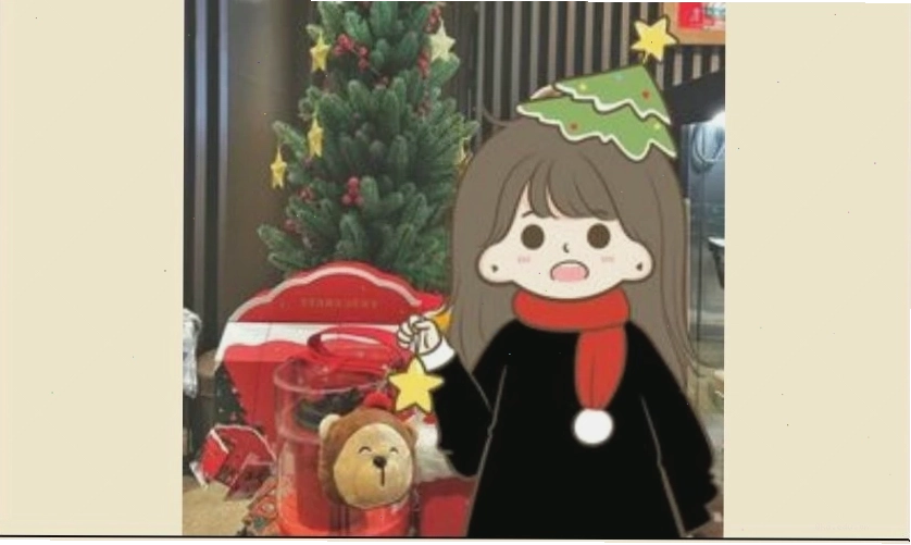 Avatar Giáng Sinh anime với tông màu ấm áp và dễ thương