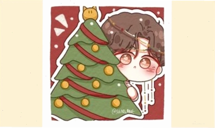 Avatar Giáng Sinh chibi anime với phong cách độc đáo