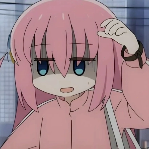 Avatar hài anime meme với biểu cảm ngạc nhiên