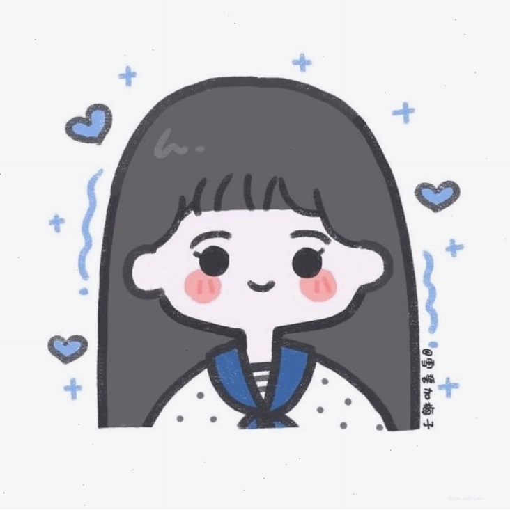 Avatar nữ cute tóc ngắn với tông màu pastel nhẹ nhàng