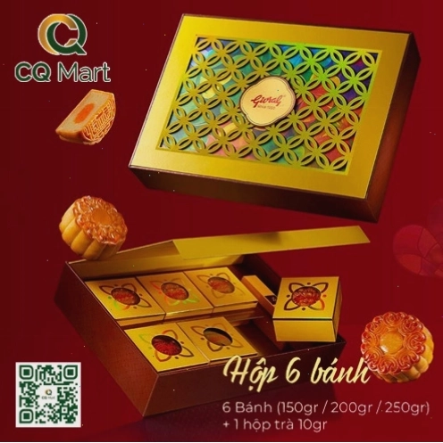 Bánh trung thu Givral hộp 6 bánh 2026