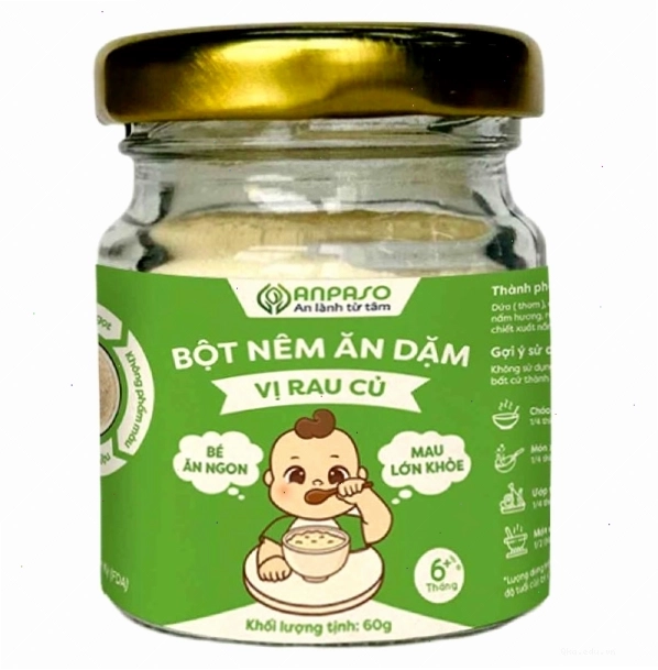 Bột nêm ăn dặm vị rau củ Anpaso 60g