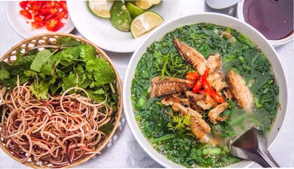 Bún cá rô đồng Hà Nam với nước dùng ngọt thanh và chả cá dai ngon