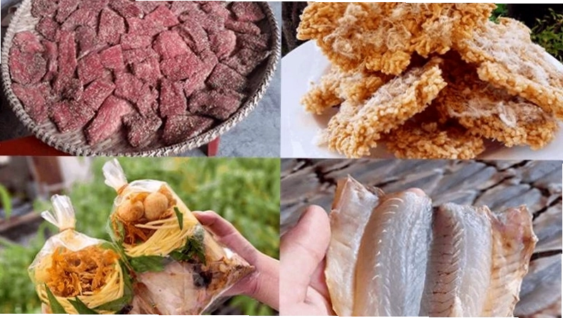 Các loại đặc sản Sài Gòn được đóng gói sẵn để làm quà