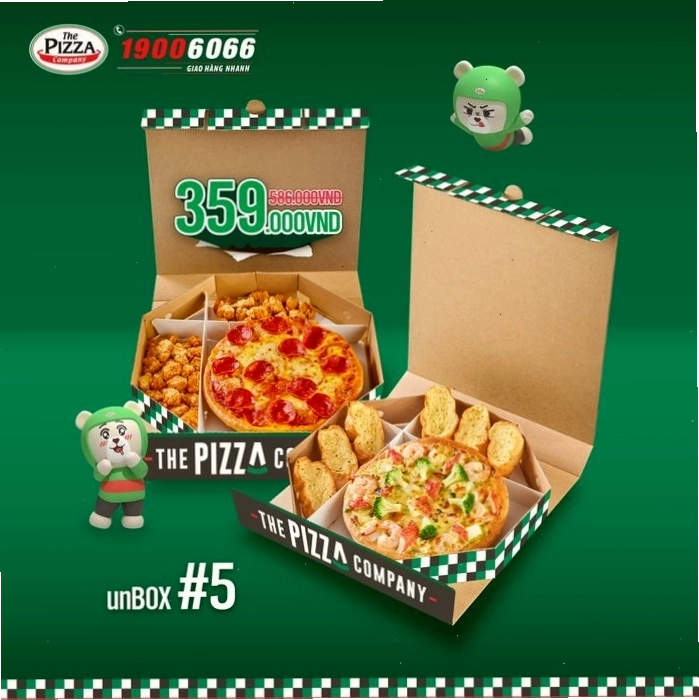Các loại pizza hấp dẫn tại The Pizza Company