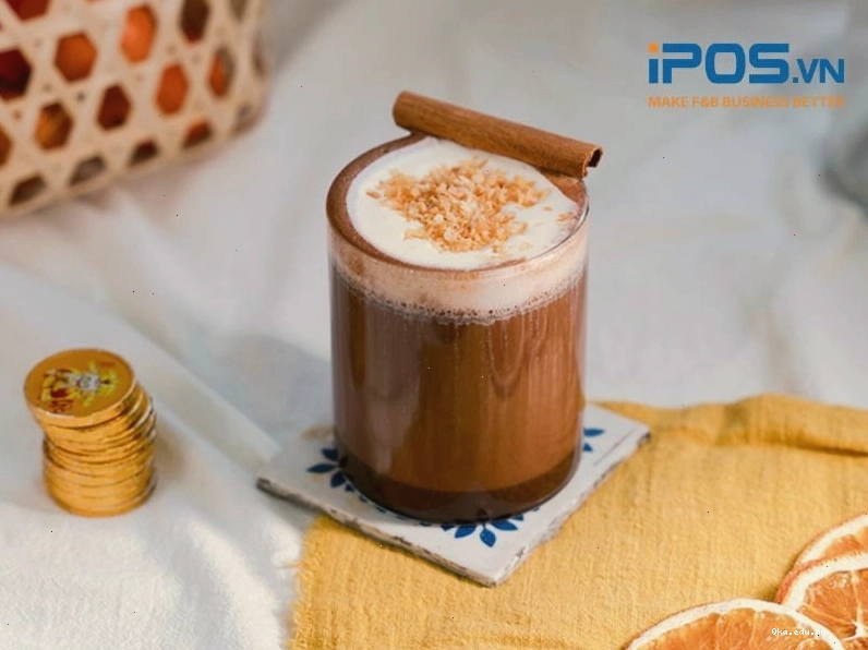 Cacao kem chuối với lớp kem mềm mịn
