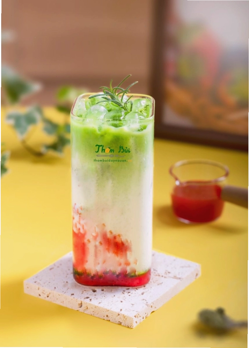 Cách pha chế món Dâu latte béo ngậy, chuẩn vị quán cafe