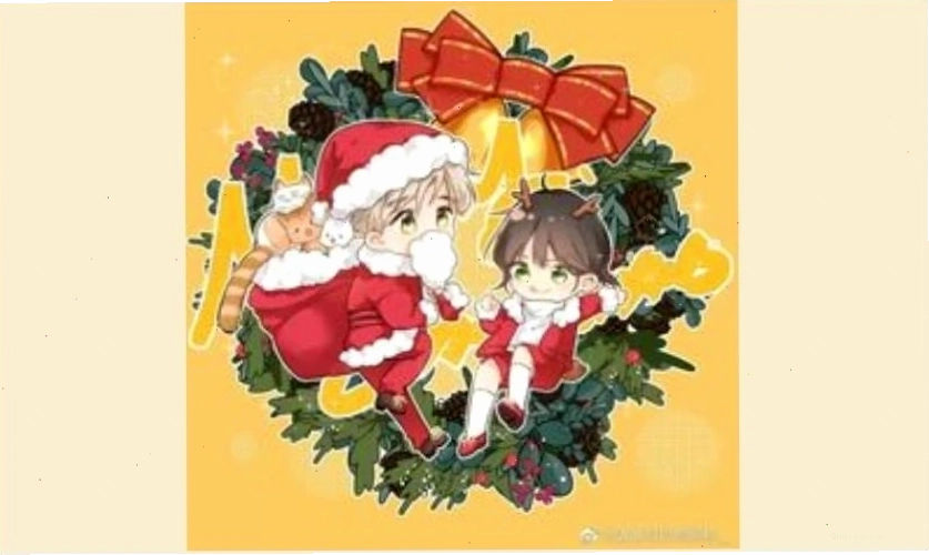 Cặp đôi anime trong không khí Giáng Sinh ngọt ngào