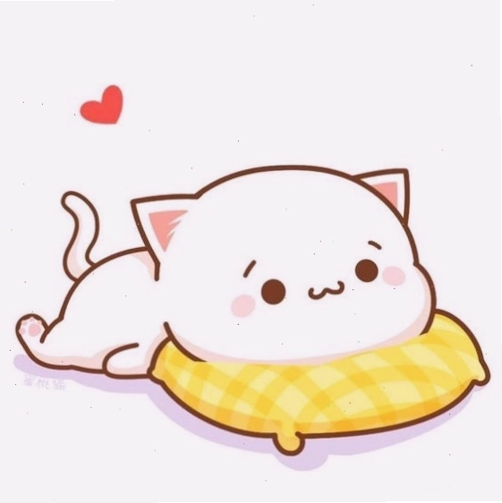Cặp đôi avatar mèo cute với phong cách anime dễ thương