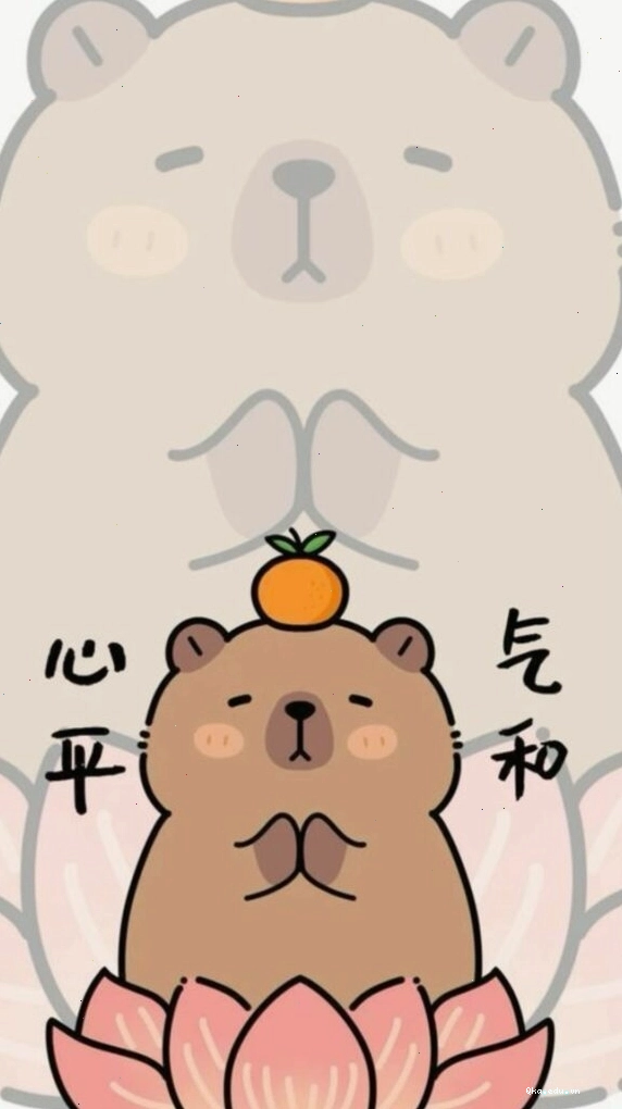 Capybara ngồi thiền với vẻ mặt giác ngộ, avatar độc đáo
