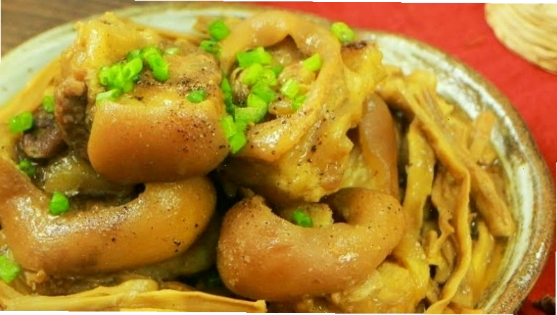 Chân giò kho măng chua ngọt