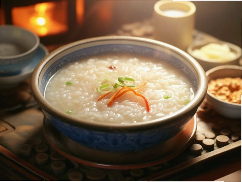 Cháo loãng là món ăn dễ tiêu hóa cho mẹ sau sinh mổ