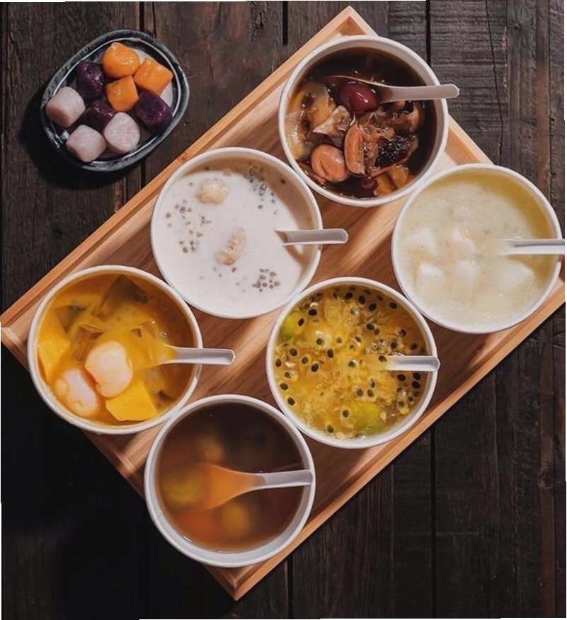 Chè cung đình Huế được trình bày tinh tế và đẹp mắt