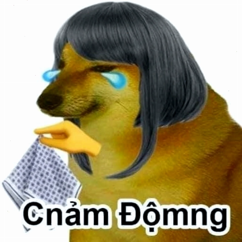 Cheems cảm động với biểu cảm đáng yêu