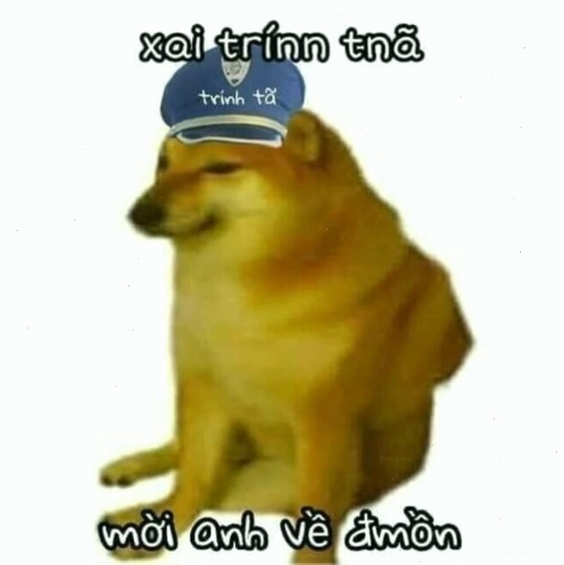 Cheems cảnh sát chính tả, sửa lỗi ngữ pháp một cách hài hước
