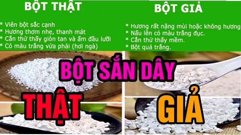 Chọn mua bột sắn dây chất lượng để đảm bảo mùi vị và giá trị dinh dưỡng