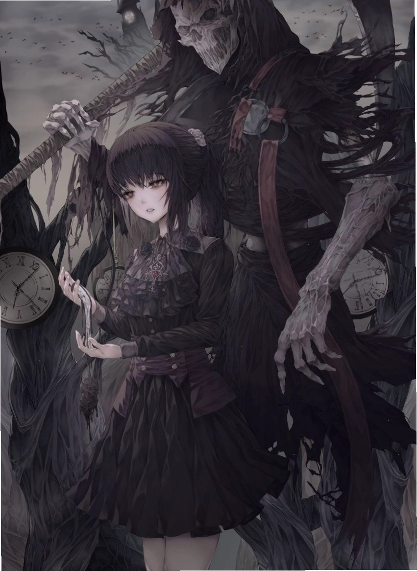 Cô gái anime ngầu với nét vẽ sắc sảo