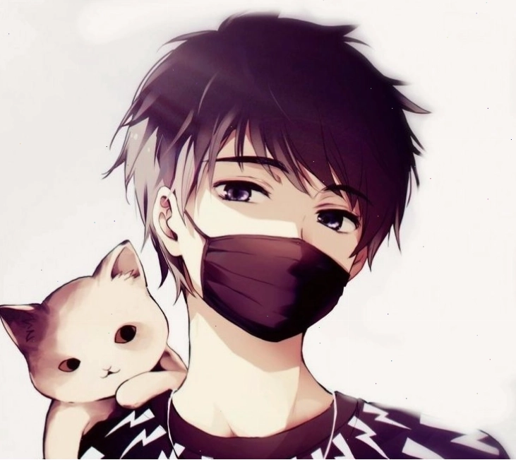 Cô gái anime với mái tóc hồng và biểu cảm vui tươi