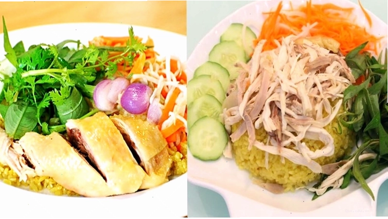 Cơm gà Phú Yên hấp dẫn với màu vàng óng