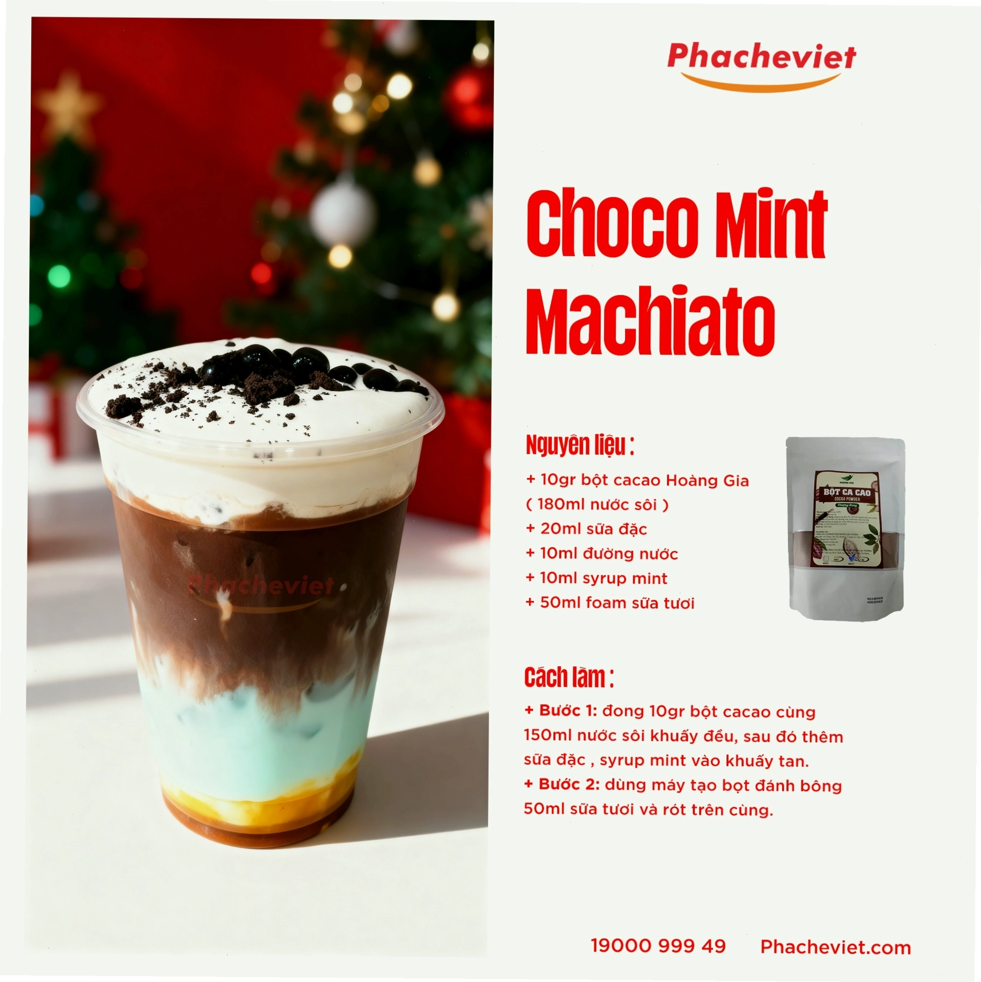 Công thức pha chế Choco Mint Machiato lần hai