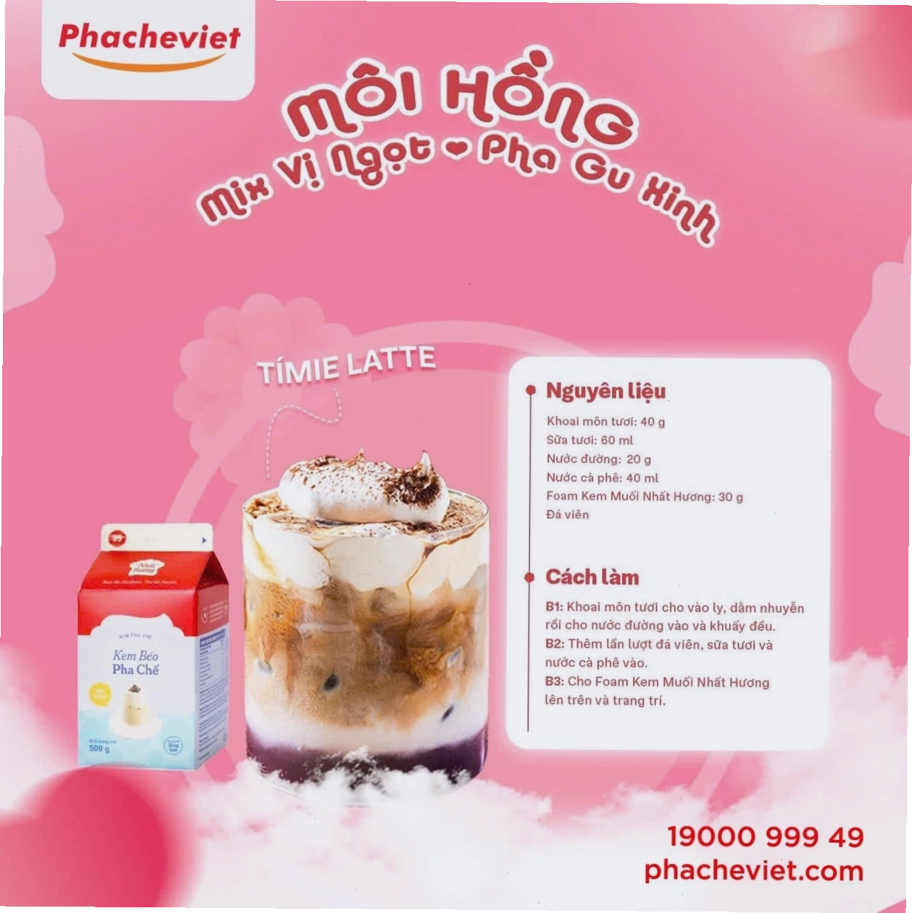 Công thức pha chế món Timie Latte độc đáo và hấp dẫn
