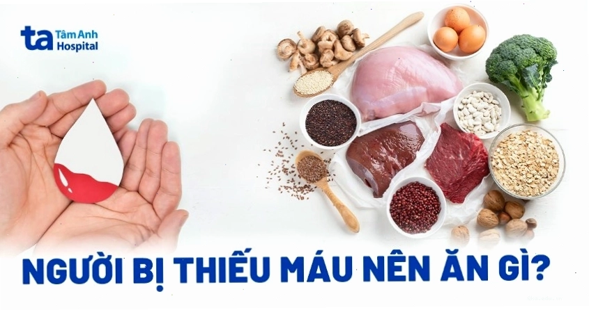 Danh sách thực phẩm nên ăn cho người bị thiếu máu