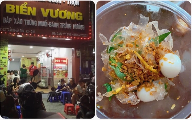 Đĩa bánh tráng cuốn trộn đầy màu sắc và hấp dẫn