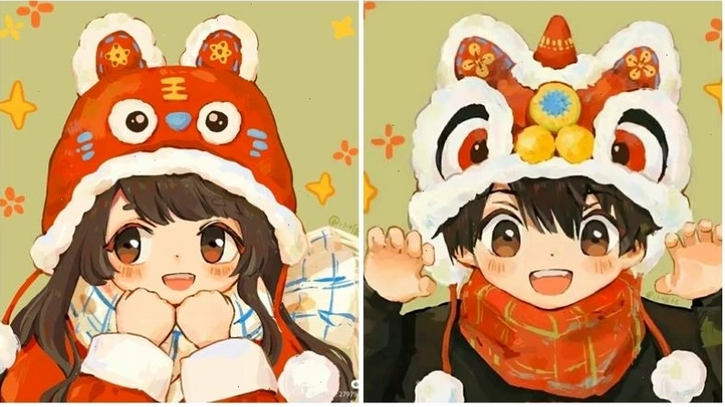 Đôi ta đón Tết, đáng yêu ngất trời!