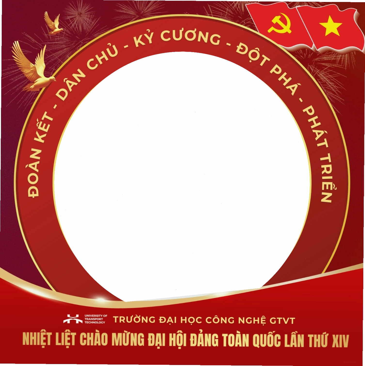 Giao diện công cụ UTT Frames với nhiều tùy chọn tạo khung avatar online