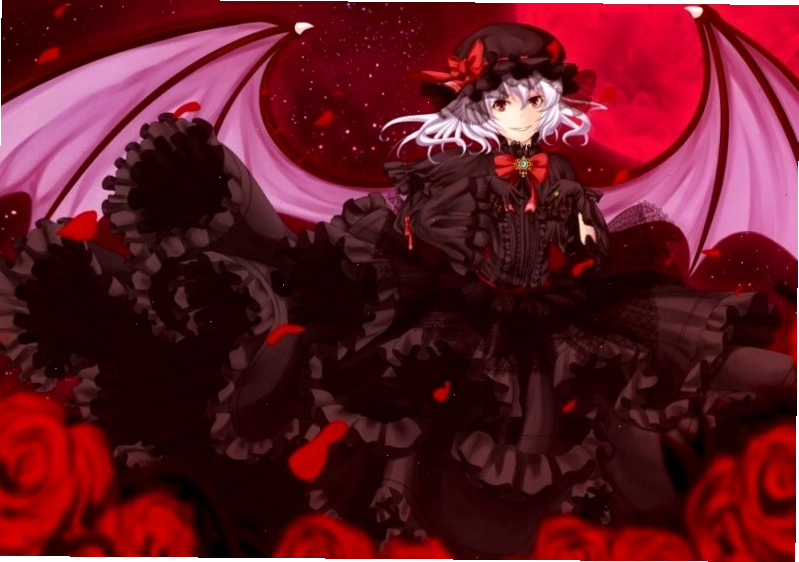 Hình ảnh anime ác quỷ theo phong cách gothic, mang đậm nét u tối và bí ẩn