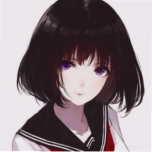 Hình ảnh chibi anime nữ dễ thương với hiệu ứng phát sáng