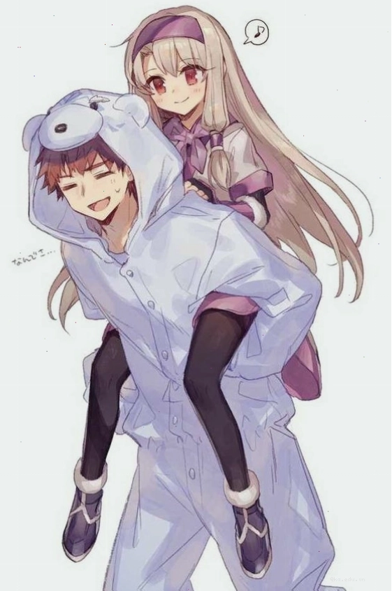 Hình Anime FF cặp đôi cute đáng yêu
