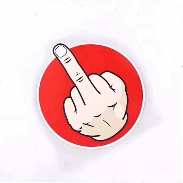 Hình meme giơ ngón giữa
