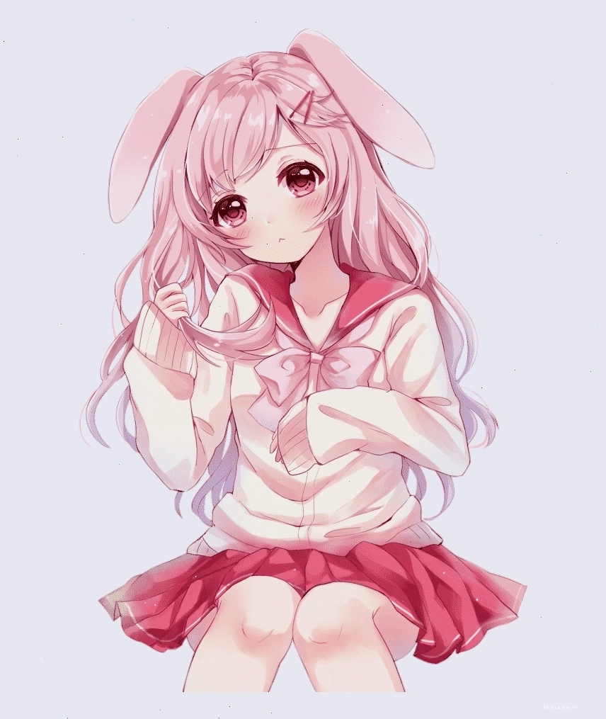 Hình nền anime màu hồng cute