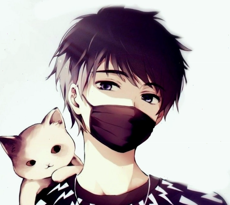 Hình nền anime nam lạnh lùng với phong cách tối giản