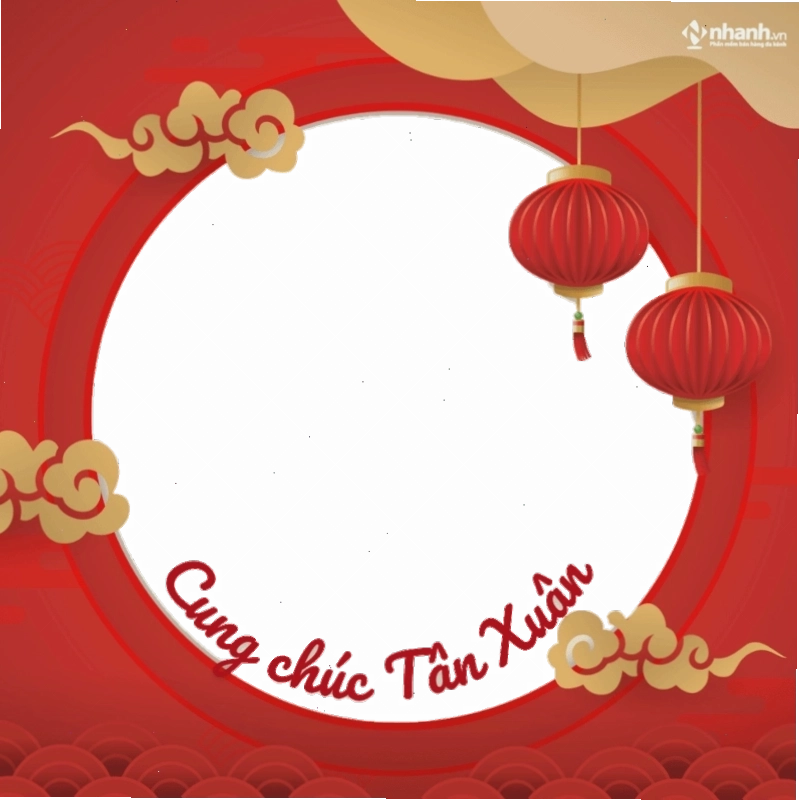 Khung avatar Facebook Tết