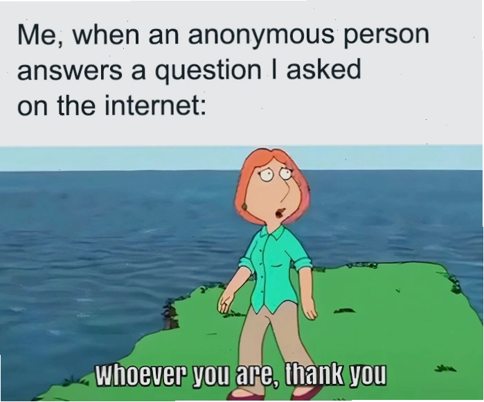 Lois Griffin thể hiện sự cảm kích với sự giúp đỡ ẩn danh