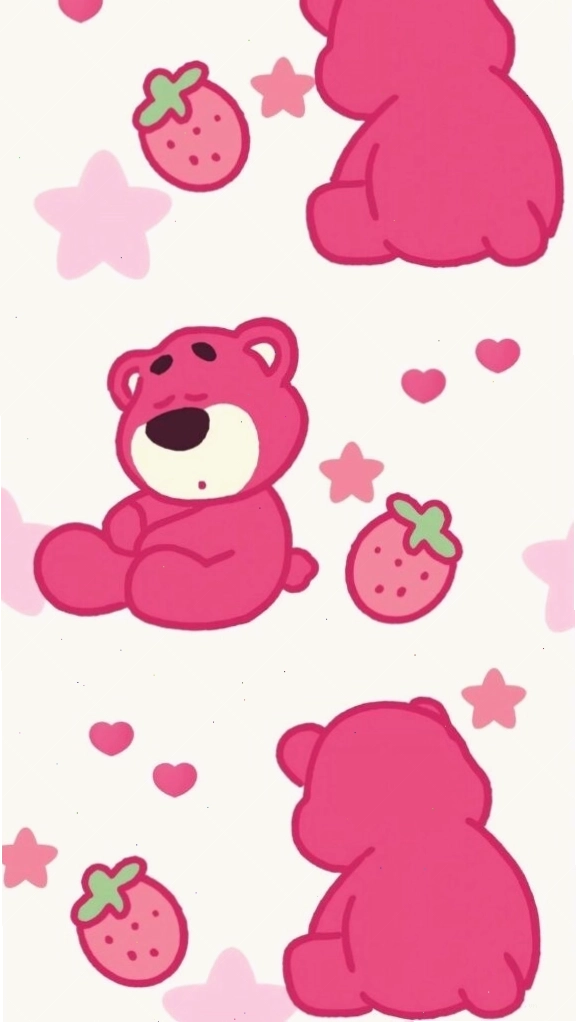 Lotso mini lặp lại với họa tiết dâu xinh