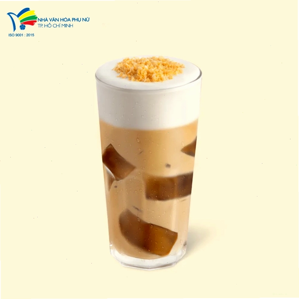 Ly Cappuccino phô mai caramel hấp dẫn
