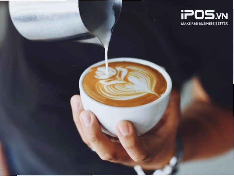 Ly Cappuccino với lớp bọt sữa mịn màng