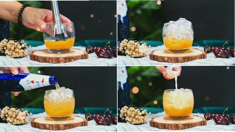 Ly thức uống từ Yakult với nhiều loại trái cây