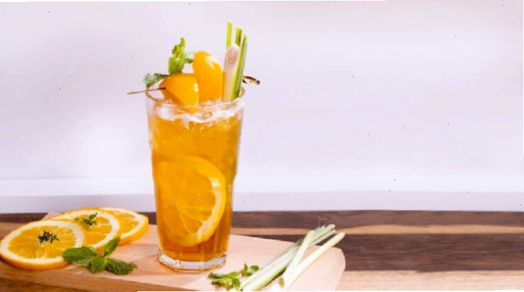 Ly trà đào cam sả thơm ngon, giải nhiệt hiệu quả